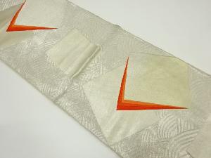 アンティーク　波に色紙模様織り出し袋帯（材料）